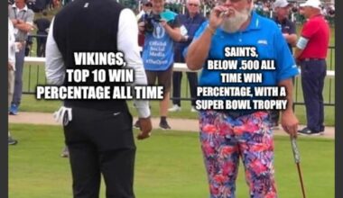 Got a buddy who's a Vikings fan, sometimes gives me grief for our down years lately, but at least we can be petty by showing off our Lombardi lol. Who Dat!