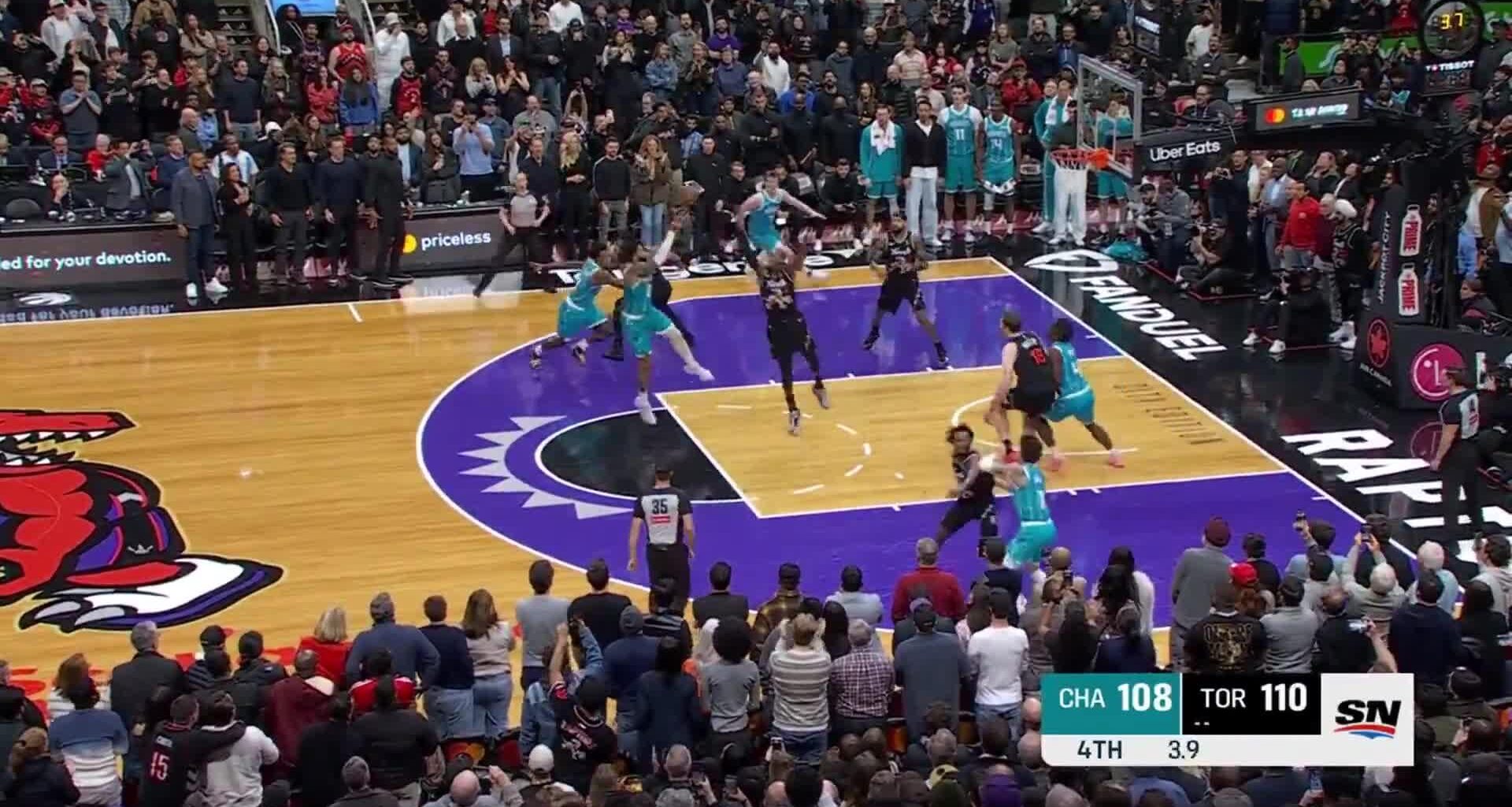 [Highlights] Scottie Barnes seals the game with a literal last-second block to win the Raptors 4th in a row & 8th of their last 9 games