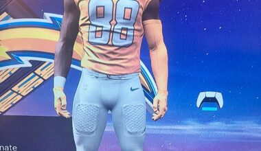 Did some experiments on Madden with the Charger Power unis… would yall approve of these combos?