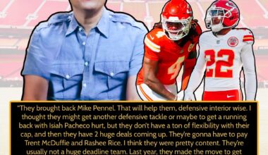 Fox Sports NFL insider Jordan Schultz said he wasn’t surprised with the lack of activity from the Chiefs before the trade deadline due to salary cap limitations. He mentioned the Chiefs are going to have to pay Rashee Rice and Trent McDuffie very soon.