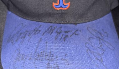 Who signed my friends hat ?