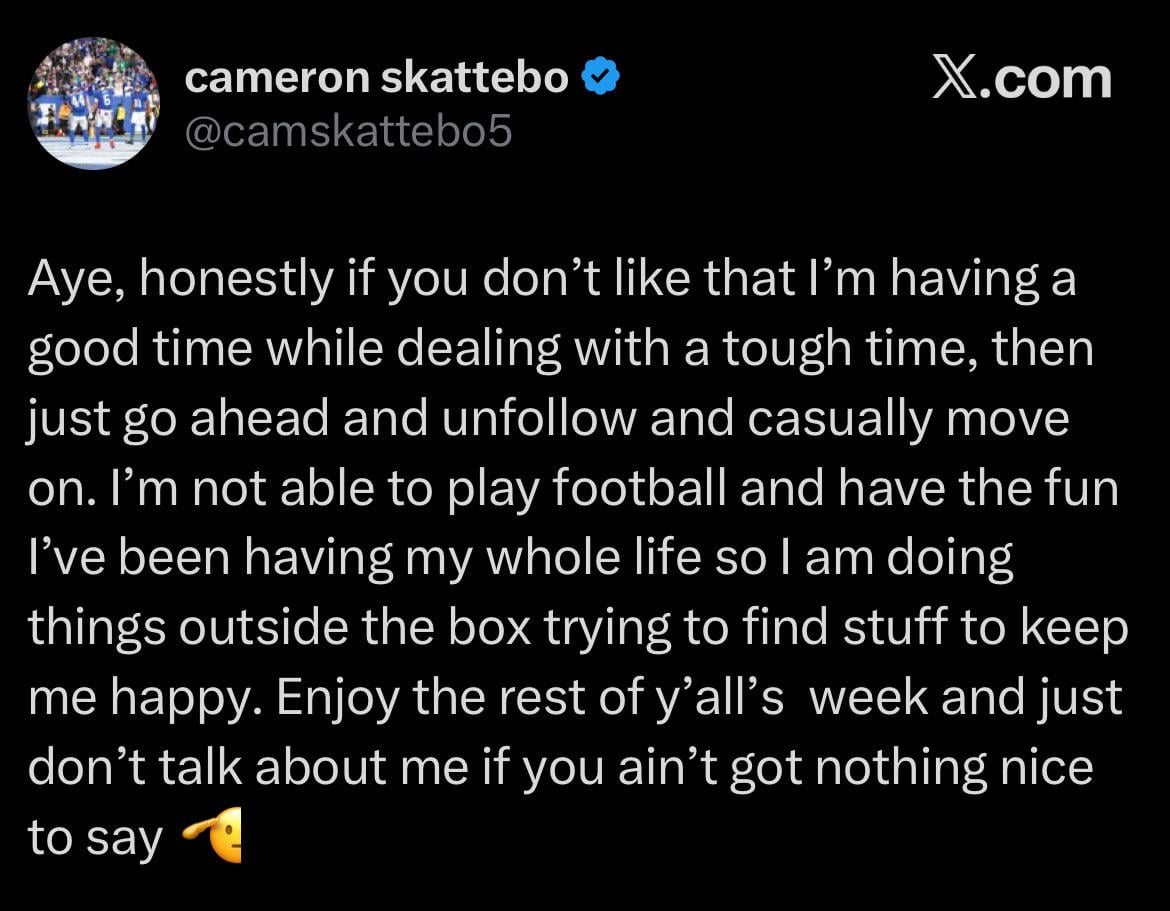 Skattebo addresses criticisms of his recent WWE and UFC appearances