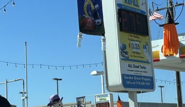 Saw this flag hanging on the price sign of a Shell gas station in Garden Grove, CA, where I live!