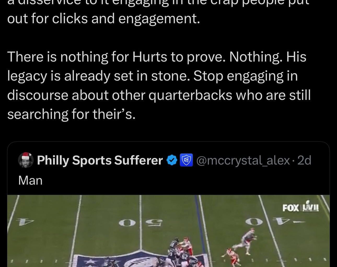 Just remember this. We will be lucky to ever have this again.