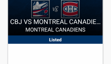 Diamond Cellar Club Tickets for Sale - 11/17/25 vs Montreal Canadiens