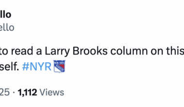 [Carpiniello] Would have loved to read a Larry Brooks column on this game tomorrow. Or to write one myself.