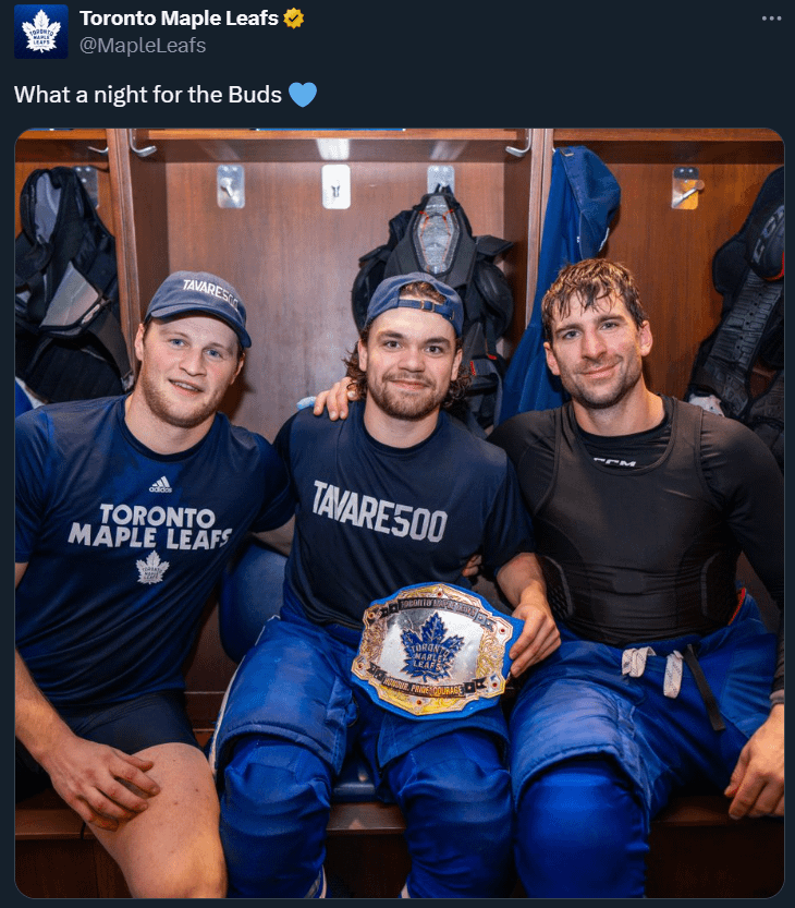 "What a night for the Buds 💙" Matias Maccelli Wins His Debut Belt Against His Former Team