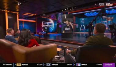 Nikola Jokic giving praise to the Prime crew: "This is good, this is fun. Much better"