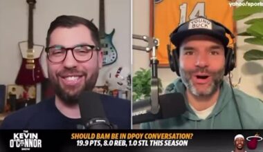 [O’Connor] “So far this season, 10 defenders have switched 50 pick & rolls. When it's Bam Adebayo, the Heat are allowing only 0.69 points per switch. By comparison, Mobley allows 1.1 points per switch… Bam is #1 by FAR. With Wemby out — shouldn’t Bam be one of the leaders in DPOY conversations?”
