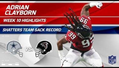 On this day 8 years ago, Adrian Clayborn exploded for a franchise record 6 sacks against the Cowboys!