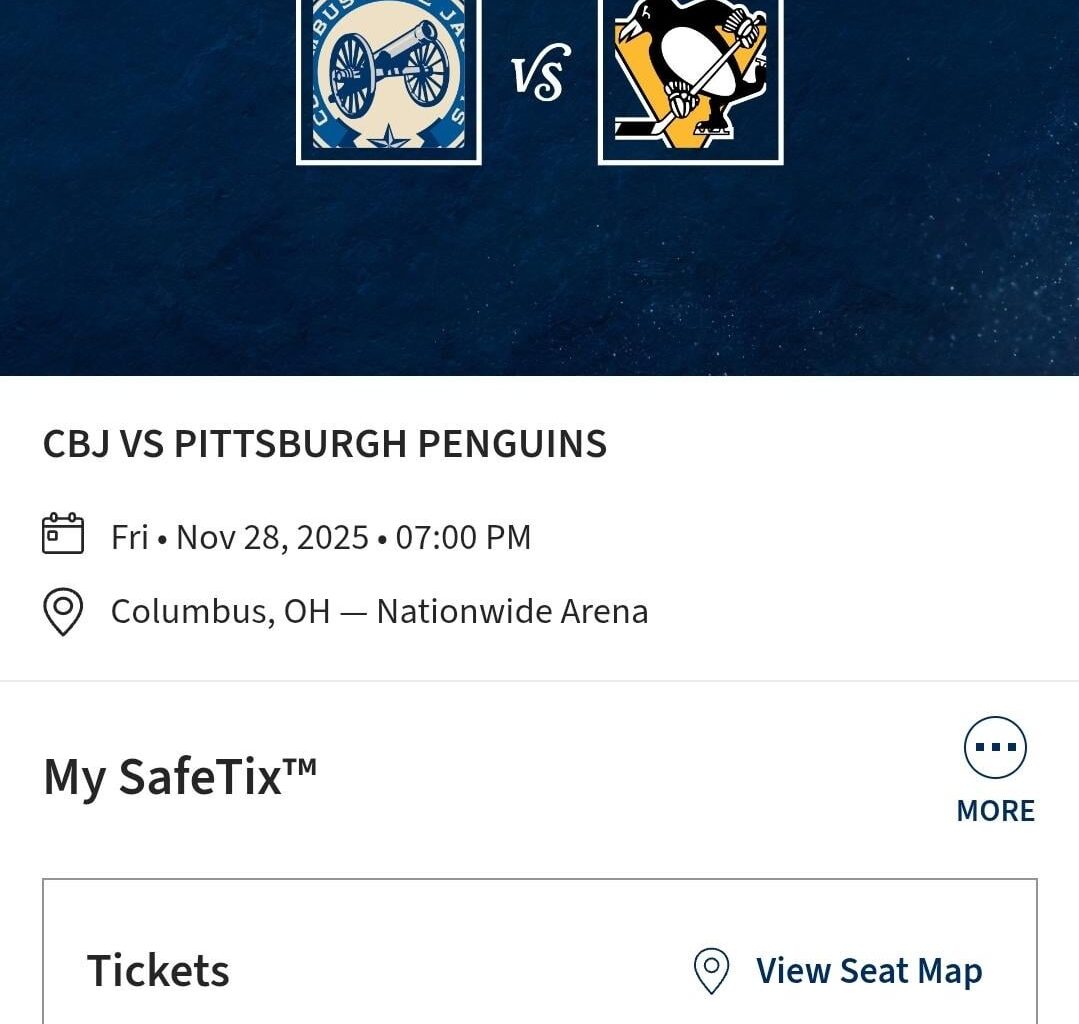 Penguins game tickets!  (reposted since I couldn't edit previous post)