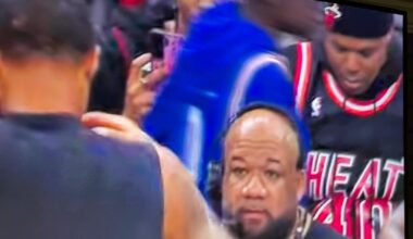 I was at the gym with my girl and made it on TV 🔥 let's go heat #MiamiHeatingUp