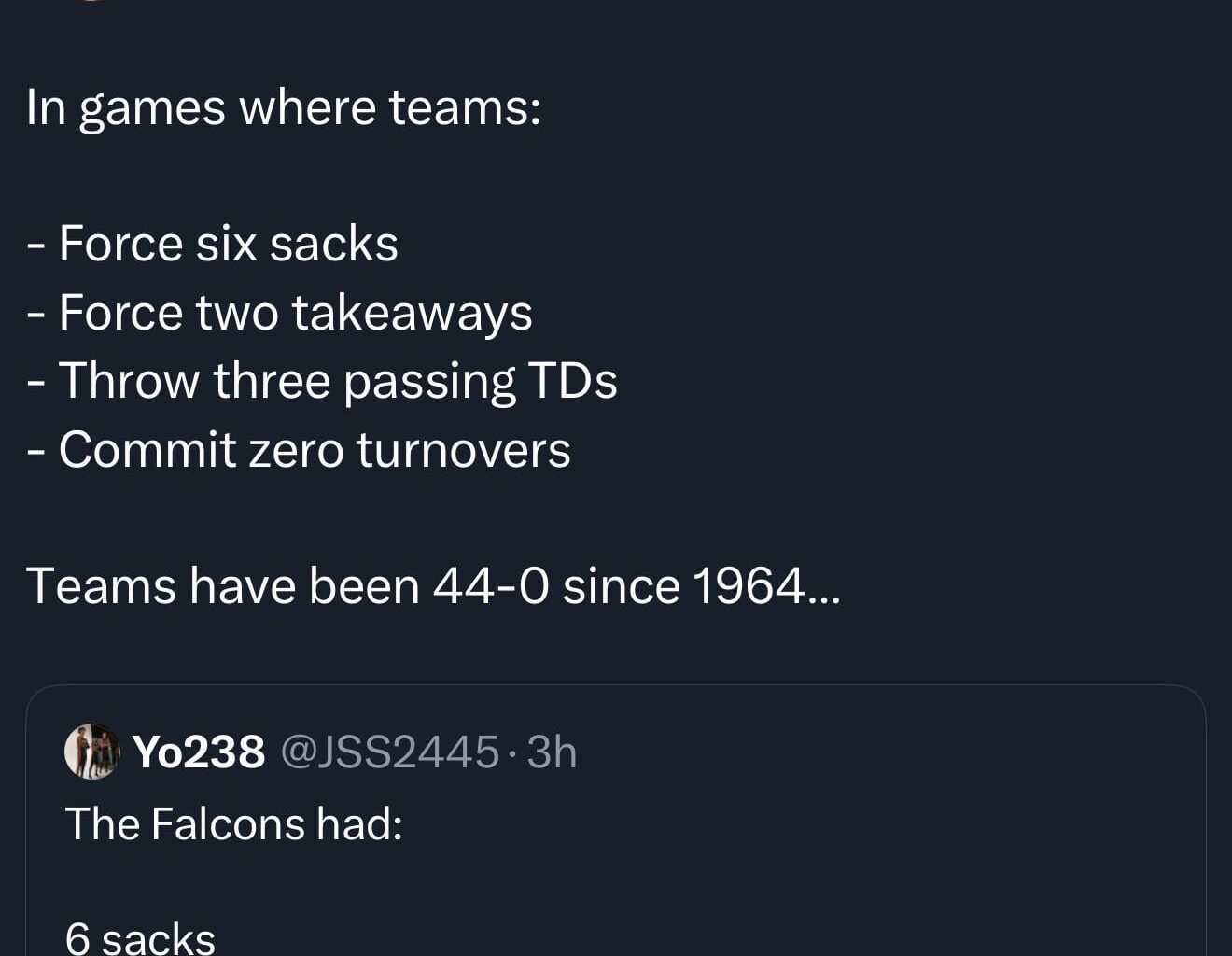 Falcons always making history in the worst way.
