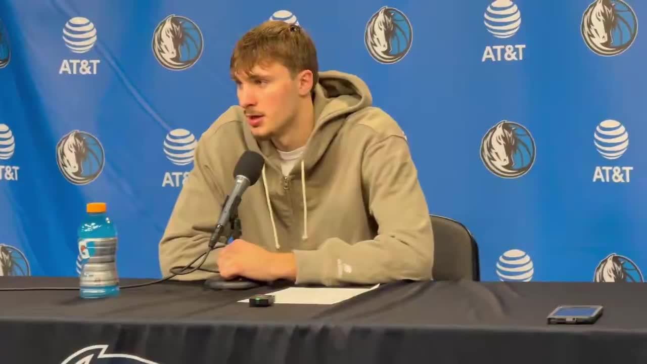 Cooper Flagg on Nico Harrison’s departure:  
“From what I knew, he seemed like a great guy and we had a really solid relationship. At the end of the day I’m here to play basketball and whatever goes on above me, is above me.”