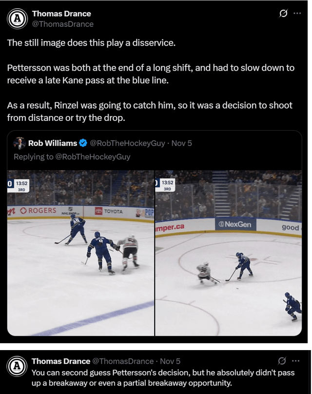 Drance & Ferraro on Petey's "Breakaway"