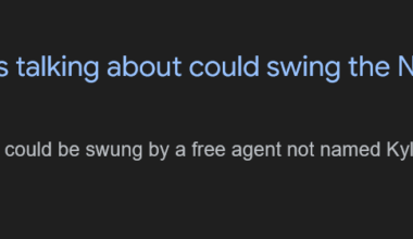 Who could this good free-agent who isn't named Kyle be?