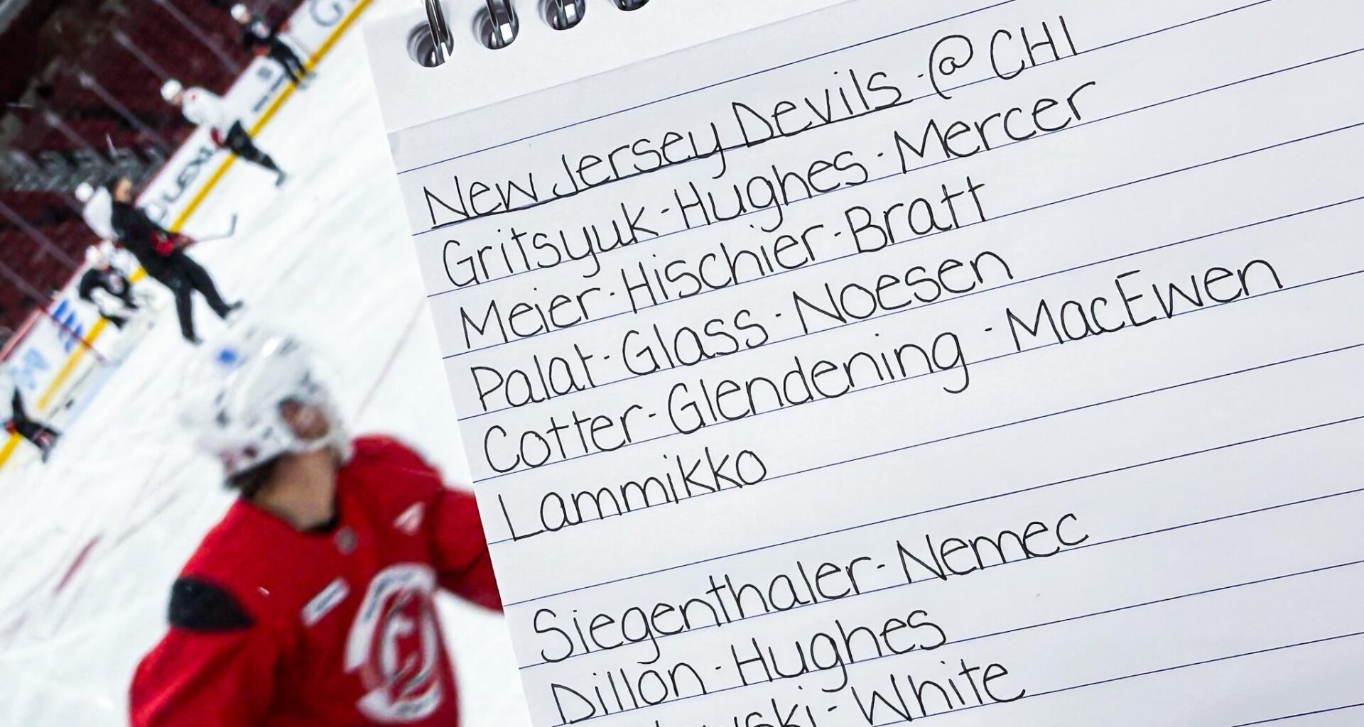 11/12 Morning Skate - New Top Two Forward Lines. Jack centering Gritsyuk and Mercer. The return of the Euro Line: Nico centering Meier and Bratt. Markstrom in the starters net.