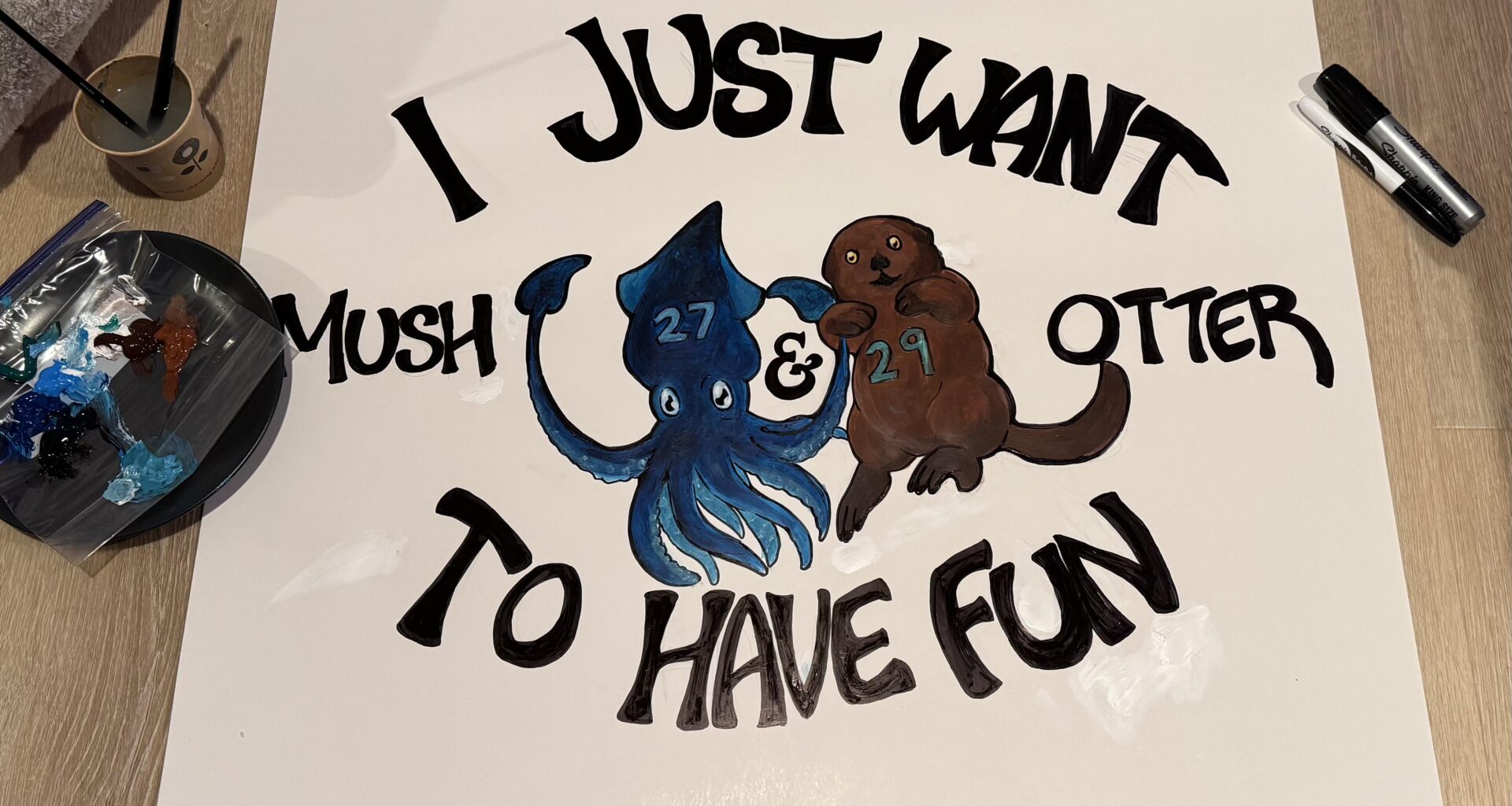 i just want mush and otter to have fun