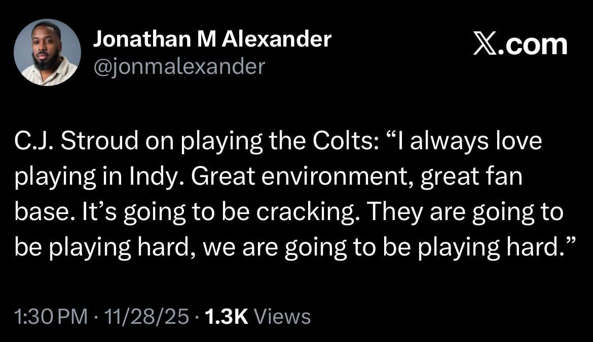 CJ on playing in Indy