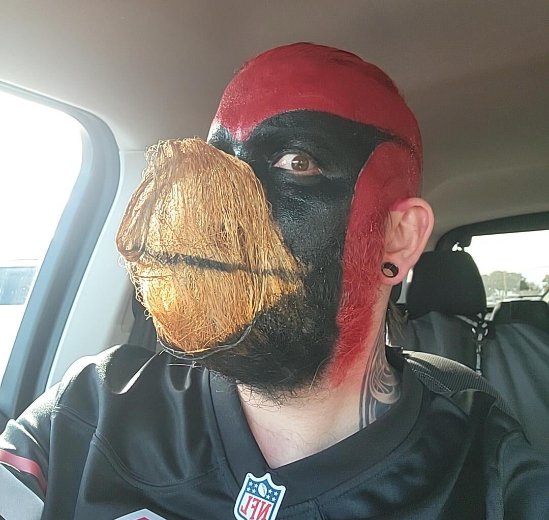 My beard for the Endzone Beard Battle before the Cardinals vs 49ers game!