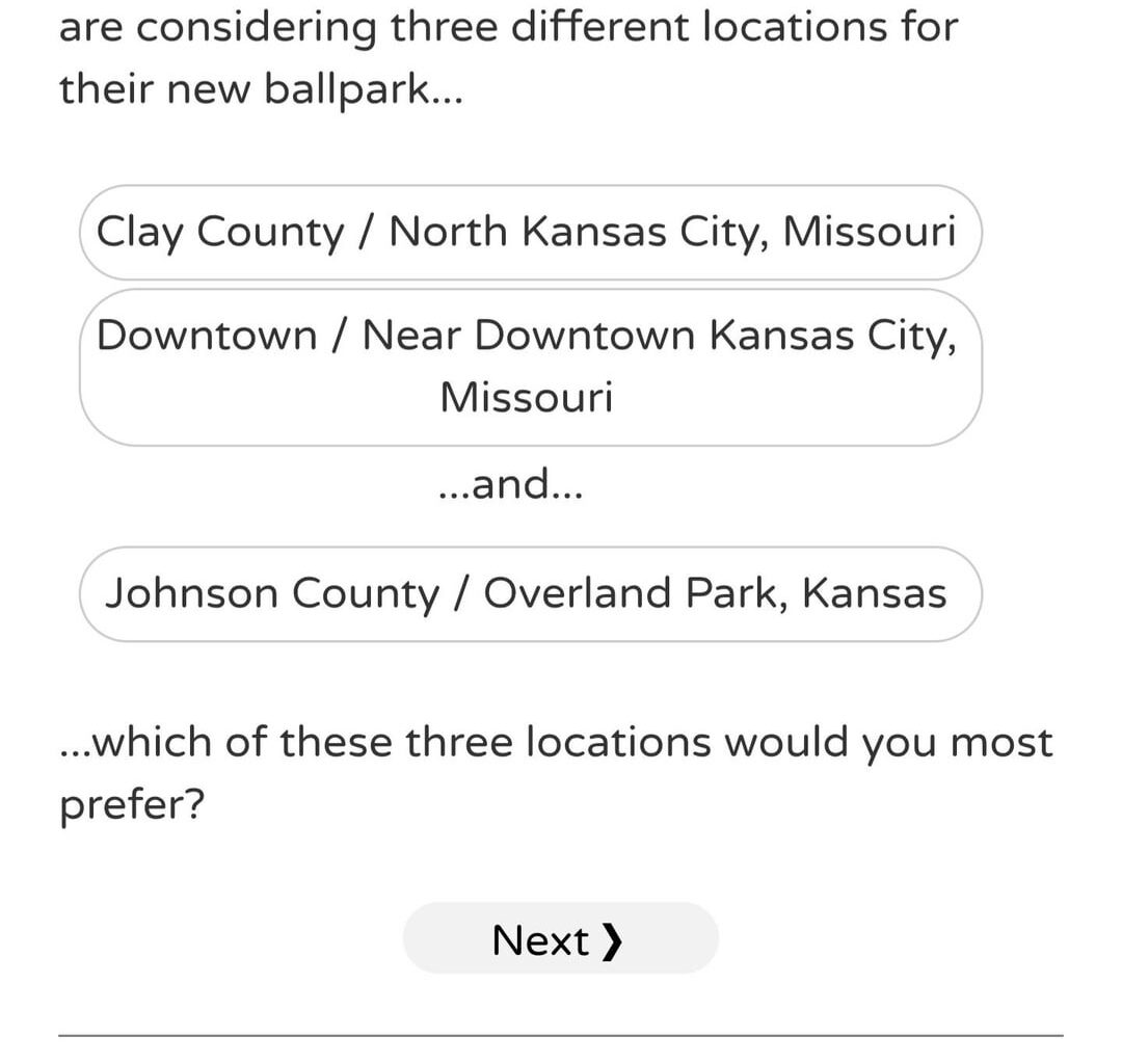 Anyone else get their Royals survey?