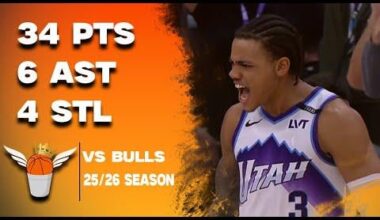 Keyonte George 34 Points/6 Assists vs Bull Full Highlights! (11/16/2025)