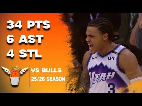Keyonte George 34 Points/6 Assists vs Bull Full Highlights! (11/16/2025)