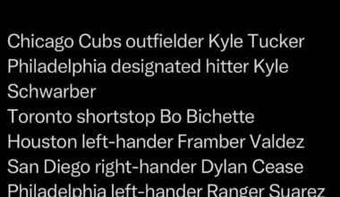 [Passan] Shota Imanaga and Kyle Tucker were extended the qualifying offer