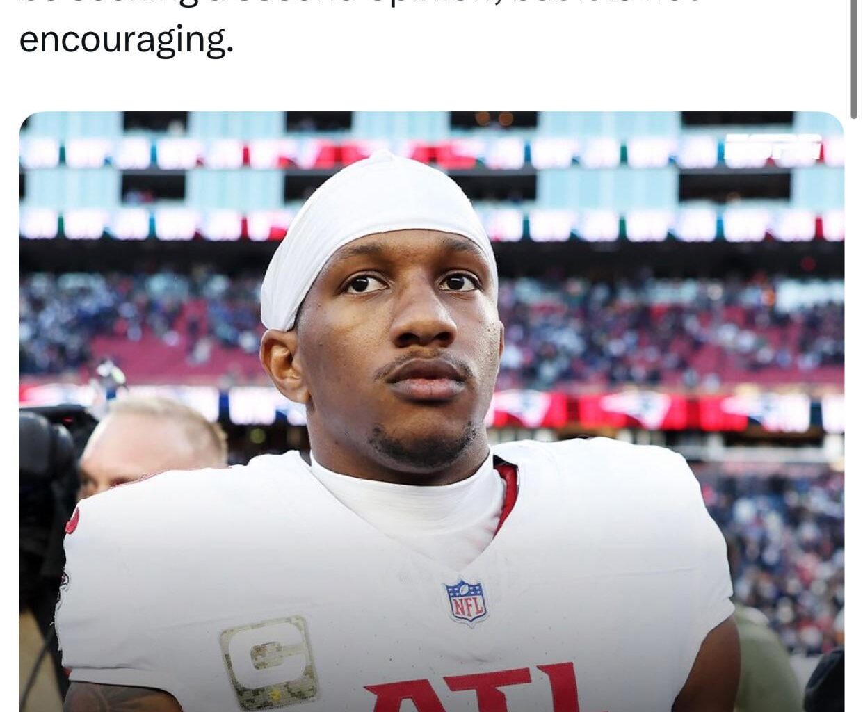 [Schefter] ESPN sources: Falcons QB Michael Penix suffered a potentially season-ending knee injury during Sunday’s loss to the Panthers. Penix will be seeking a second opinion, but it is not encouraging.