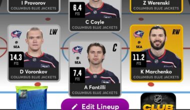 I'm hoping for a win against Seattle. Let's go Blue Jackets!