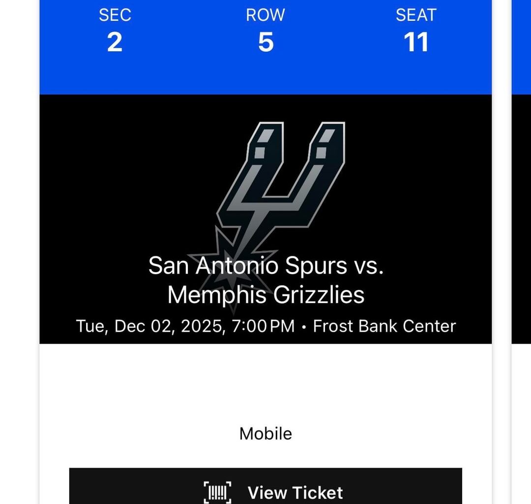 Selling two tickets for 12/2 vs Grizzlies!
