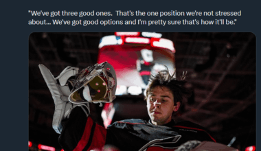 [Walt Ruff] With Pyotr Kochetkov fully healthy, it sounds like the #Canes will carry three goalies for a bit.