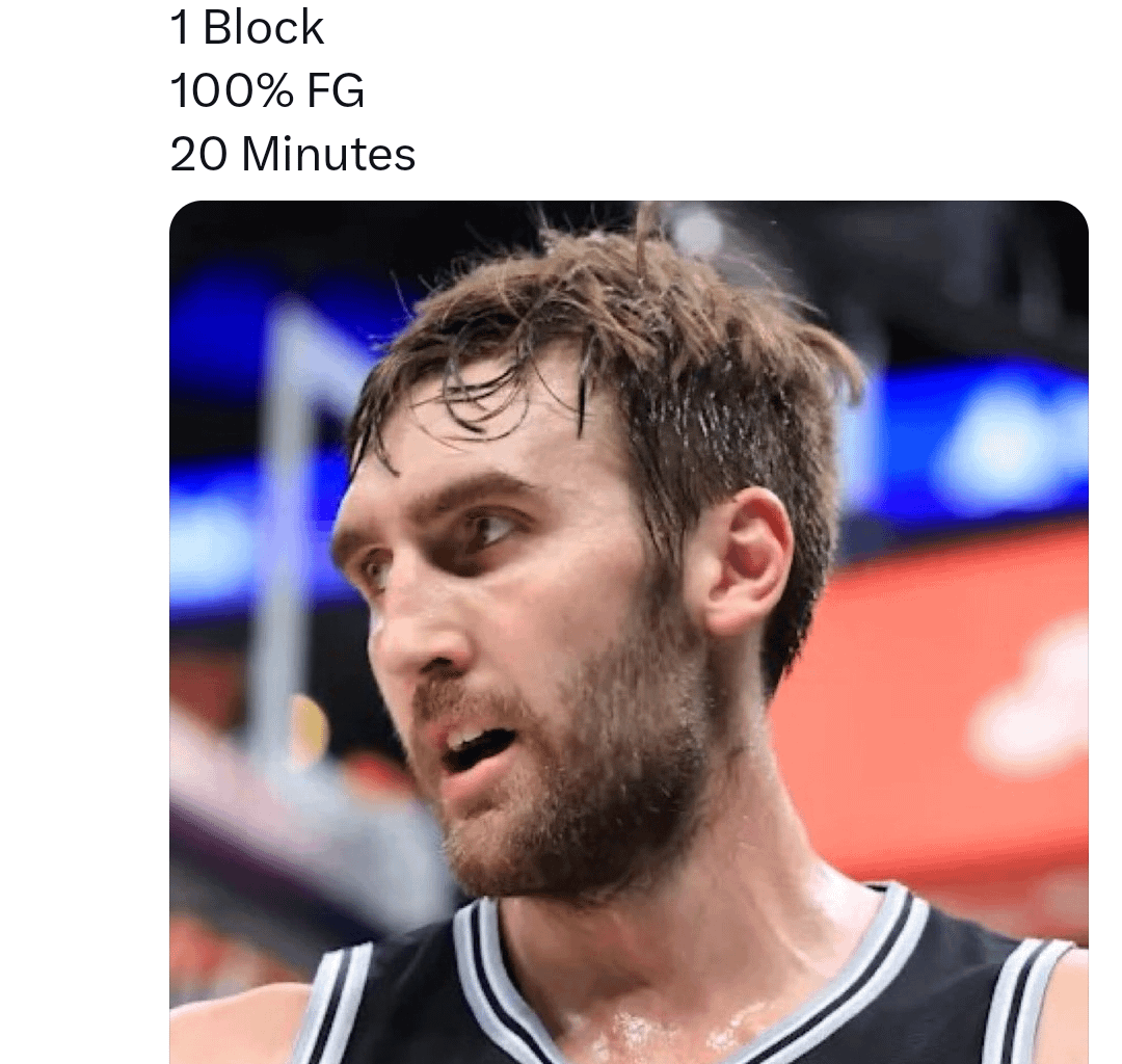 I know it's Wemby's night but BRUH... We really missed this dude.