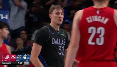 [Highlight] Cooper Flagg gets the steal, goes behind the back in transition, and finishes with the euro step and the foul