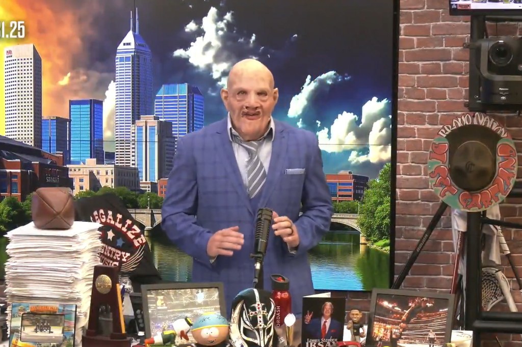 Pat McAfee is pictured during his Oct. 31 show.