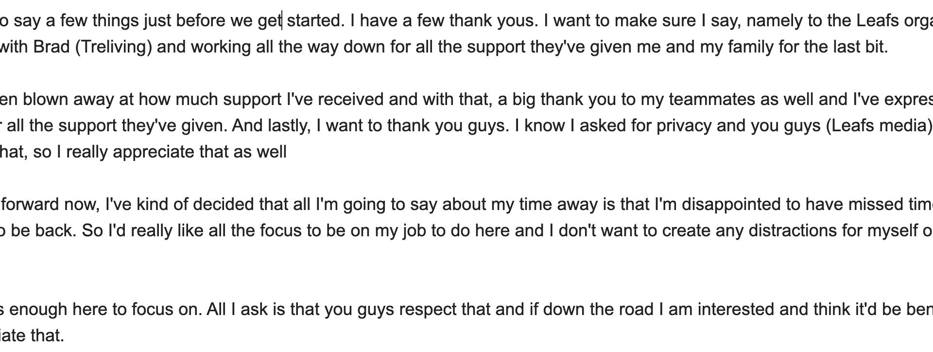 [Srinivasan] Woll thanking everyone for respecting his privacy and asking for it to stay that way