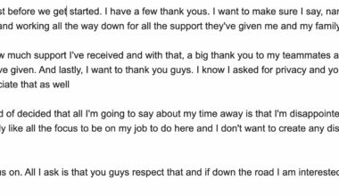 [Srinivasan] Woll thanking everyone for respecting his privacy and asking for it to stay that way