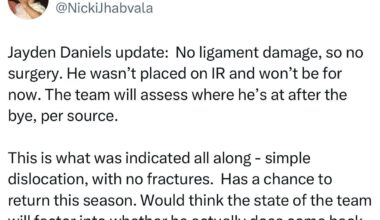 Jayden Daniels Update