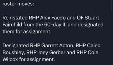 A lot going on today, Hunter, Jonny, Shane, and Manny are off the IL!