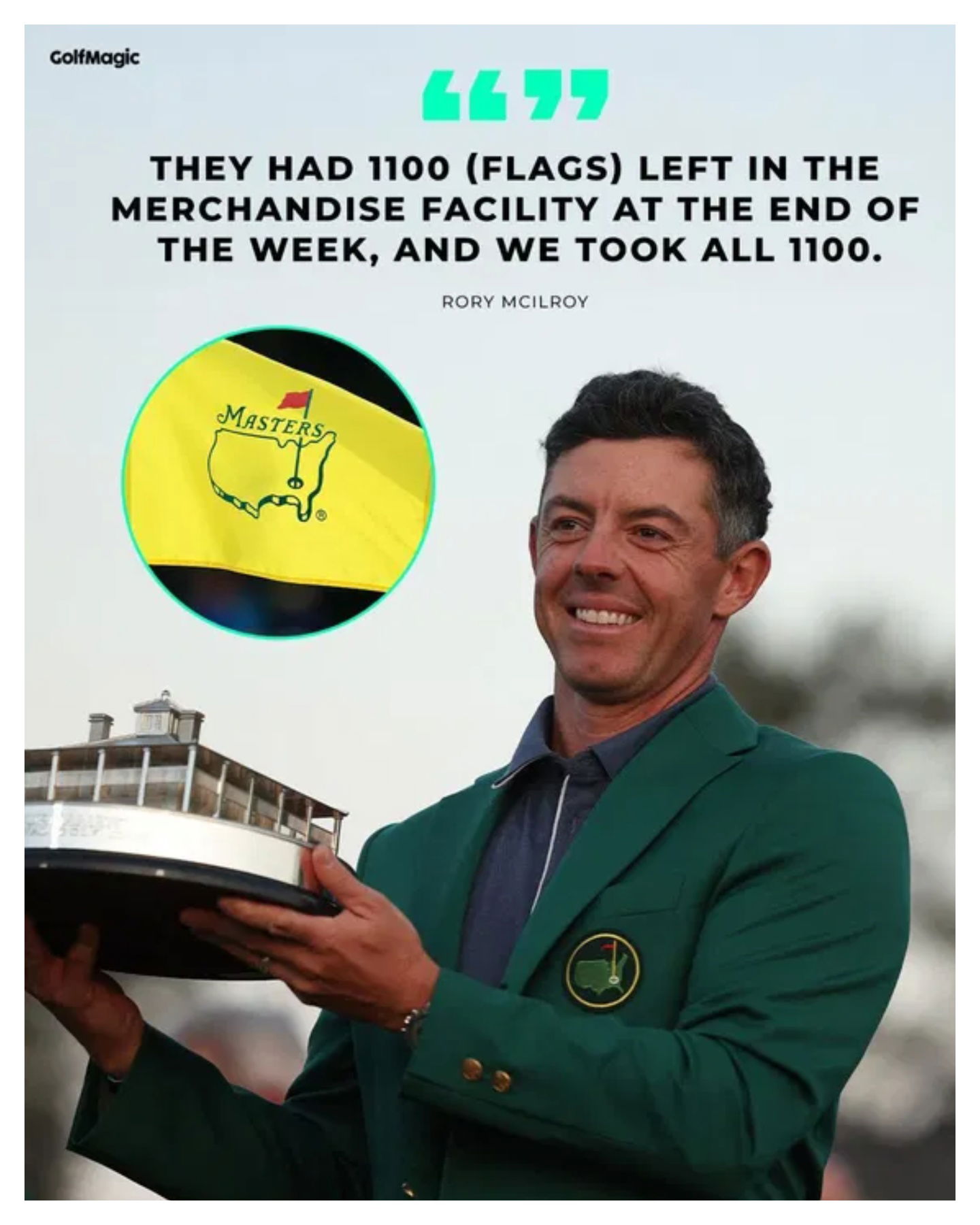 McIlroy wanted every flag in the Masters store