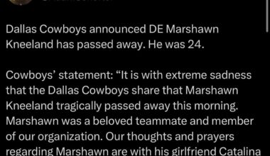 Deepest of condolences to the Kneeland family.