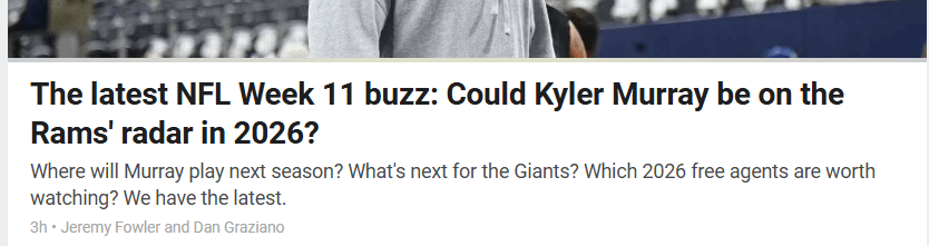 I screamed 'NO' at my computer when I saw the ttle on ESPN