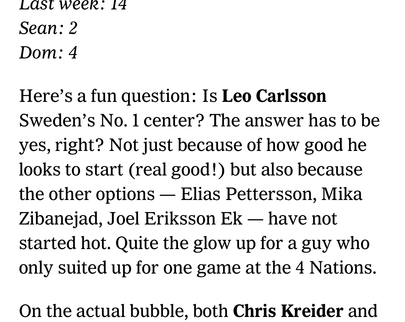 The Ducks are #2 in The Athletic Power Rankings!