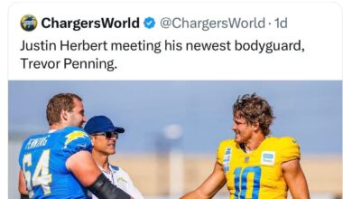 Theory: Penning was sent to the Chargers as a sleeper agent. He will get Herbert injured. Chargers will let Herbert go due to injury concerns and he will sign with the Saints…We’re playing the long game here