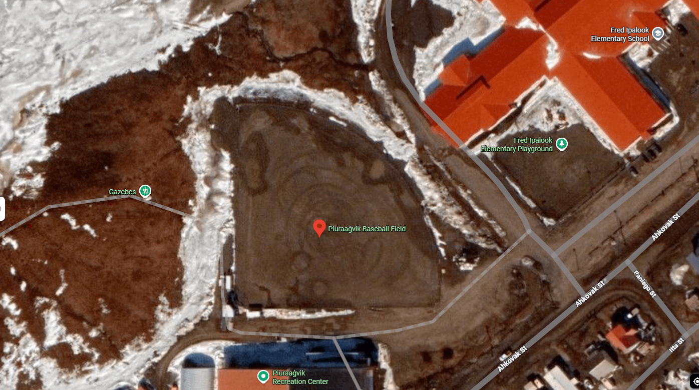 Northernmost Baseball Diamond in the United States in Utqiagvik, Alaska