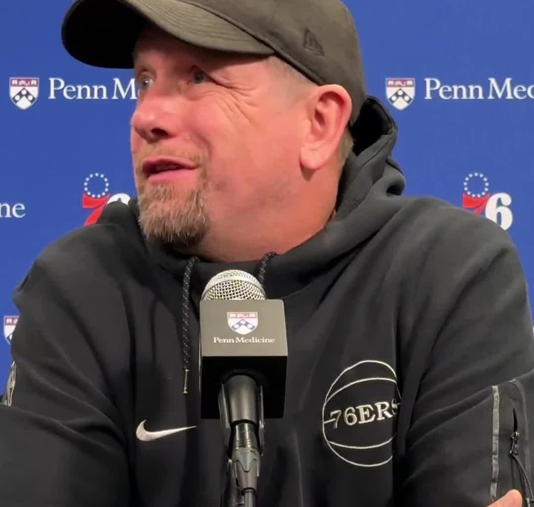 Nick Nurse reveals that Paul George is dealing with ankle soreness after playing just three games this season: “Reported soreness in the ankle after the game the other night. Has not been in anything since then, and we’re just trying to keep following up on that and seeing where he is.”