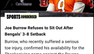 Joe Burrow wants to play all the remaining games this season