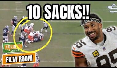 FILM: Myles Garrett and Cleveland Browns EMBARRASS Las Vegas Raiders offensive line with 10 sacks!