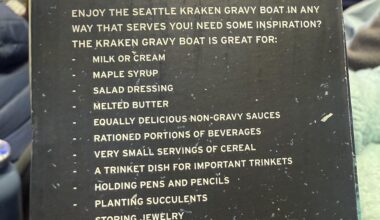 So many uses for the Kraken gravy boat!
