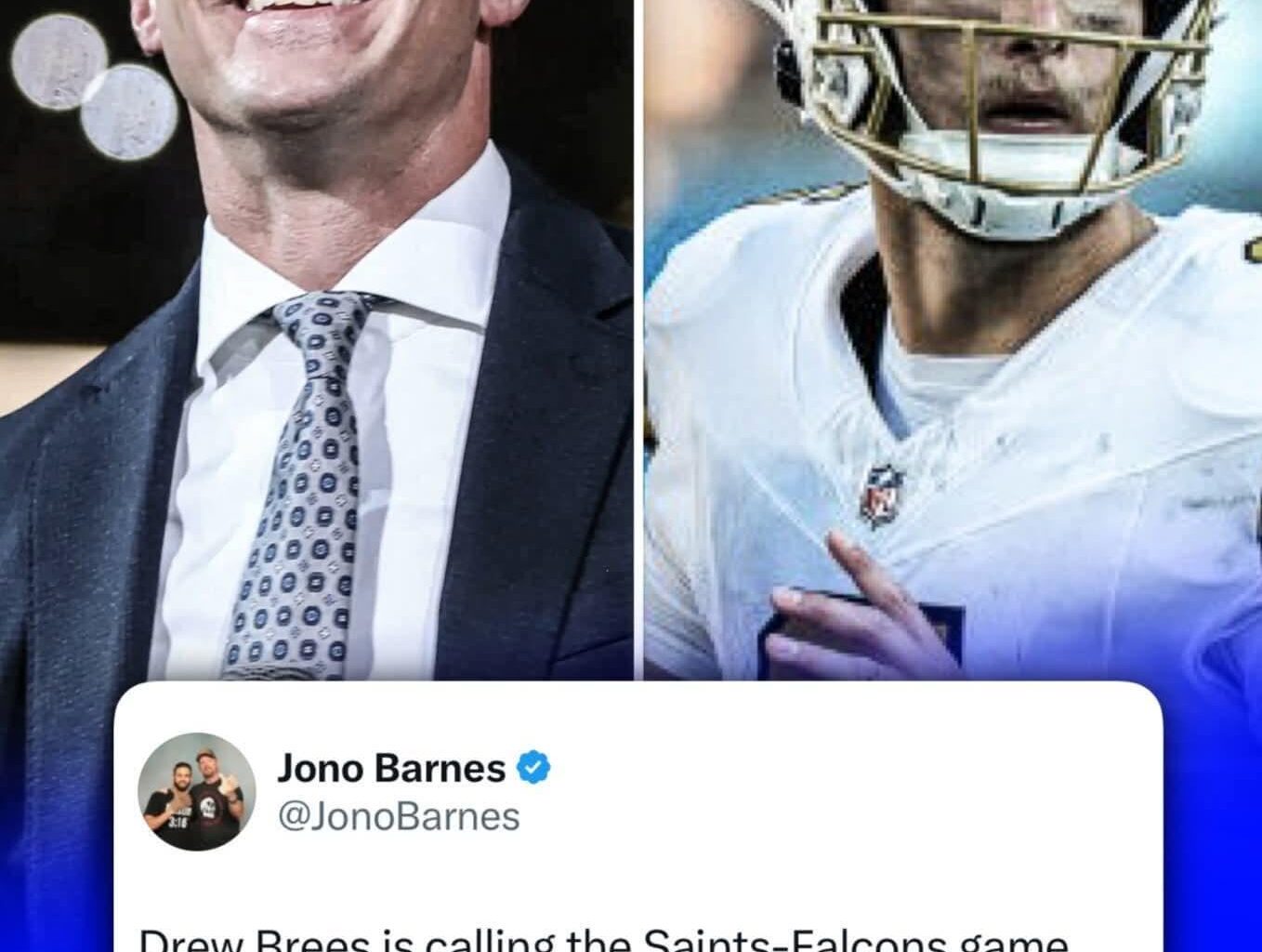 Brees to be in the booth for Falcons/Saints game